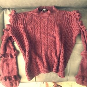 Express open shoulder sweater